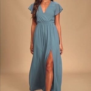 Beautiful Blue Formal Maxi Dress